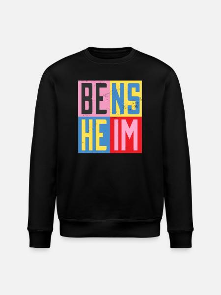 Bensheim Cities Design - Stanley/Stella ROLLER Unisex Organic Sweatshirt - black