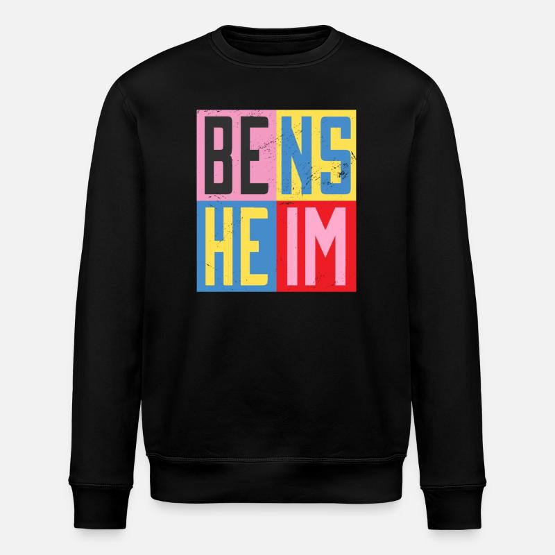 Bensheim Städte Design - Stanley/Stella Unisex Bio-Sweatshirt ROLLER - Schwarz