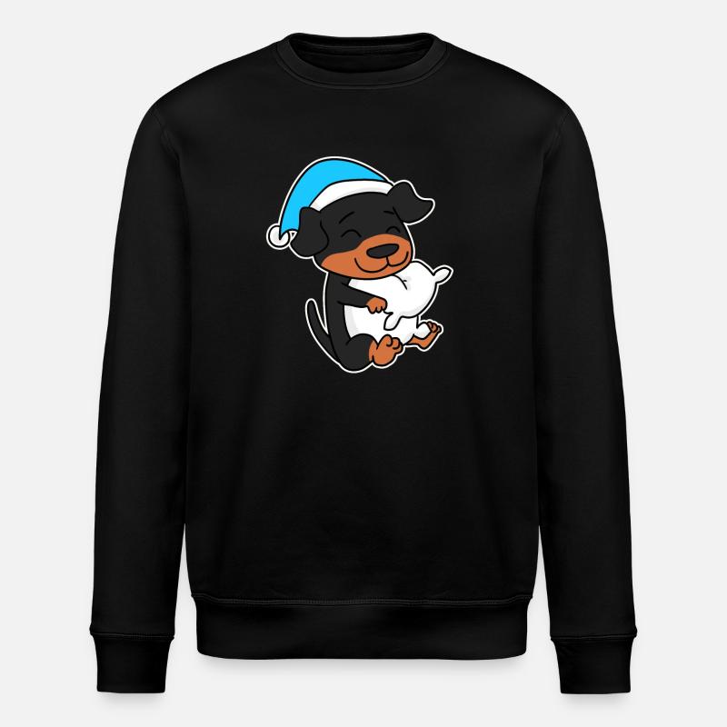 Hund Hunderasse Rottweiler - Stanley/Stella Unisex Bio-Sweatshirt ROLLER - Schwarz