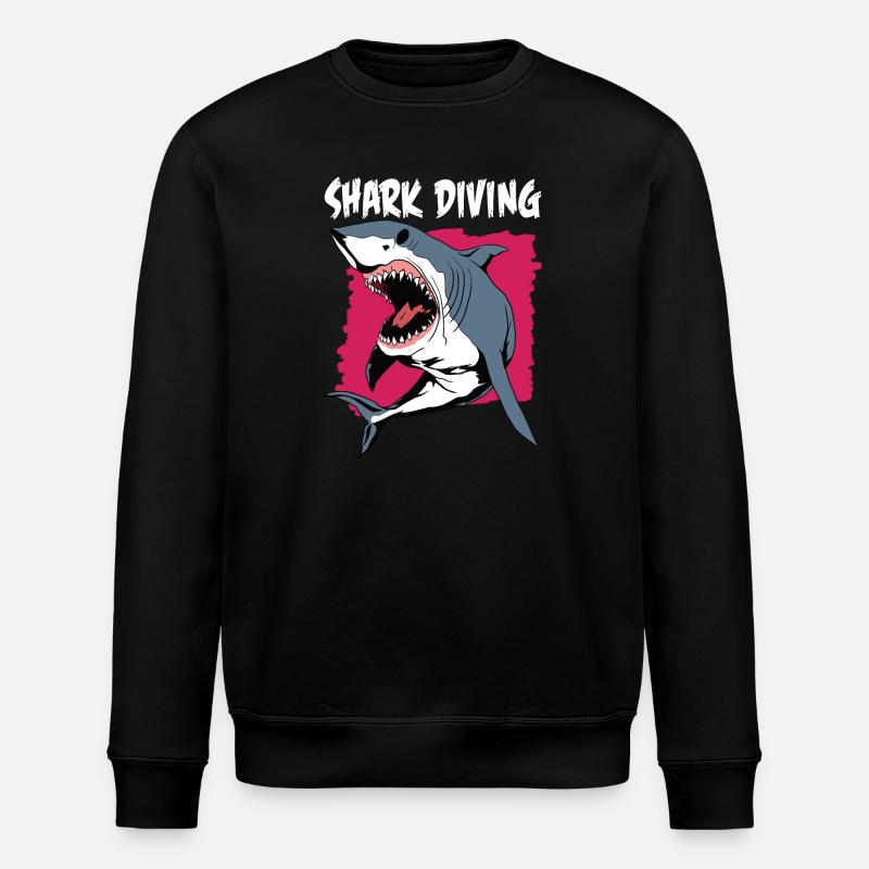 Shark Diving | Plongée Avec Les Requins - Sweat bio ROLLER Stanley/Stella Unisexe - noir