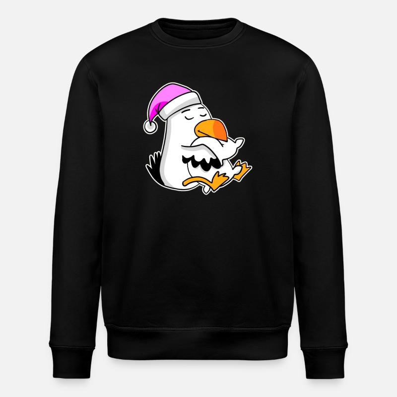 Albatross Seagull Bird - Stanley/Stella ROLLER Unisex Organic Sweatshirt - black