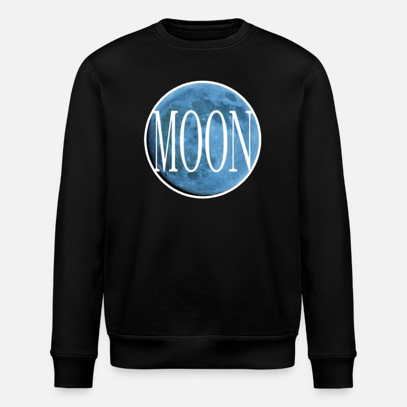 Inset - Sapphire  - Stanley/Stella ROLLER Unisex Organic Sweatshirt - black