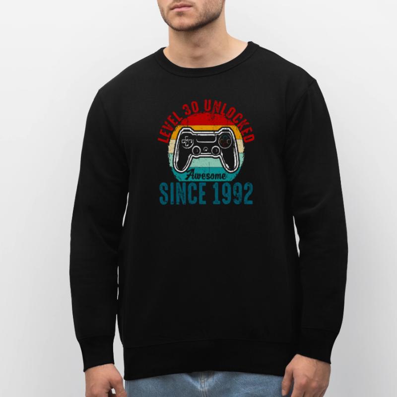 Level 30 Entsperrtes Retro-Controller-Tee Stanley/Stella Unisex Bio-Sweatshirt ROLLER
