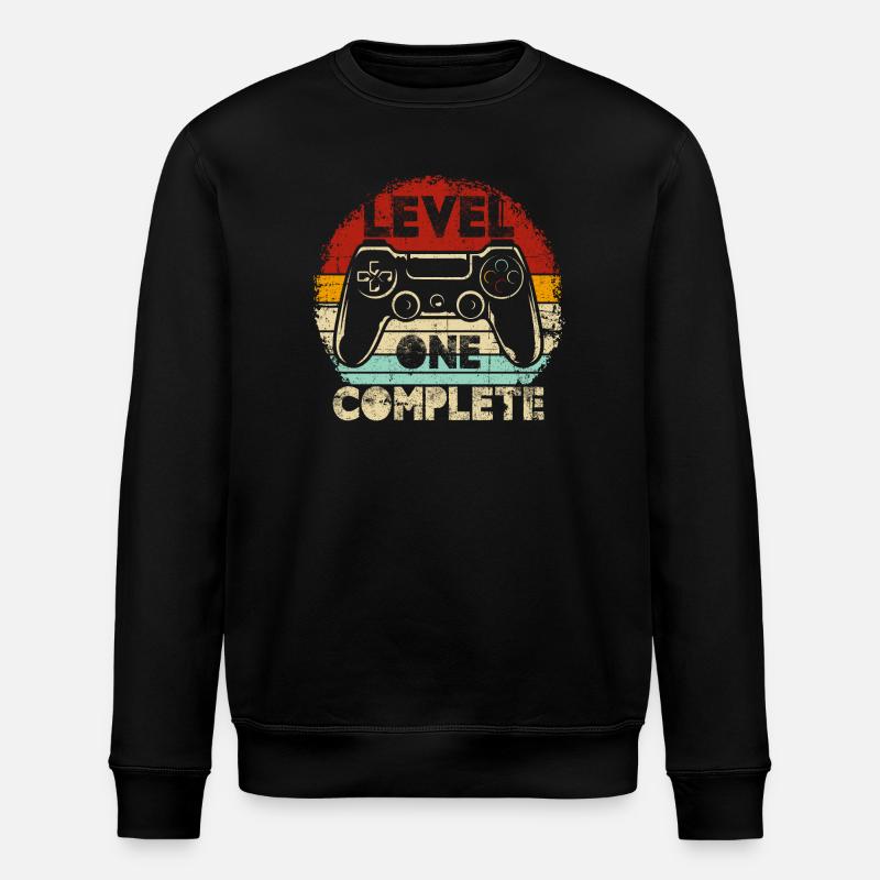 Level One Complete Retro Controller - Stanley/Stella ROLLER Unisex Organic Sweatshirt - black