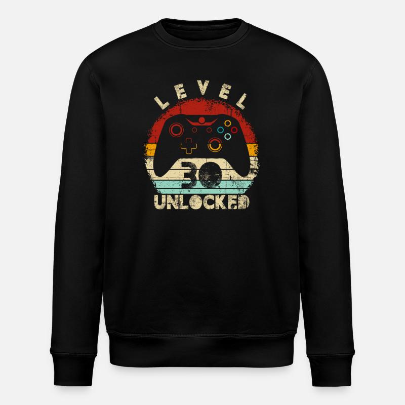 Levelfreigeschalteter Controller Retro - Stanley/Stella Unisex Bio-Sweatshirt ROLLER - Schwarz
