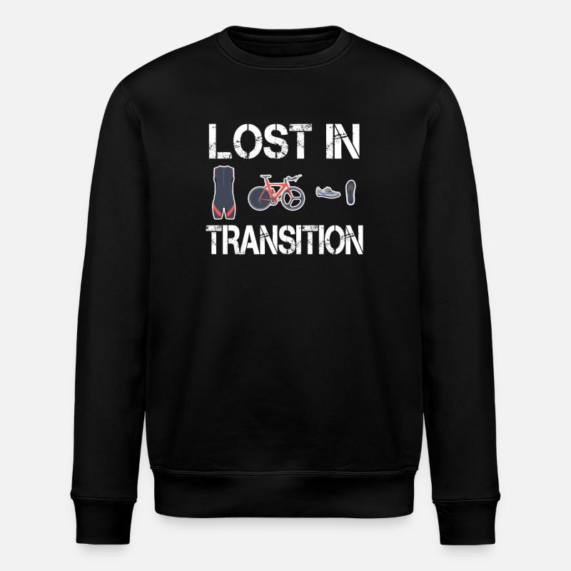 Lost In Transition Triathlete Triathlon - Stanley/Stella ROLLER Unisex Organic Sweatshirt - black