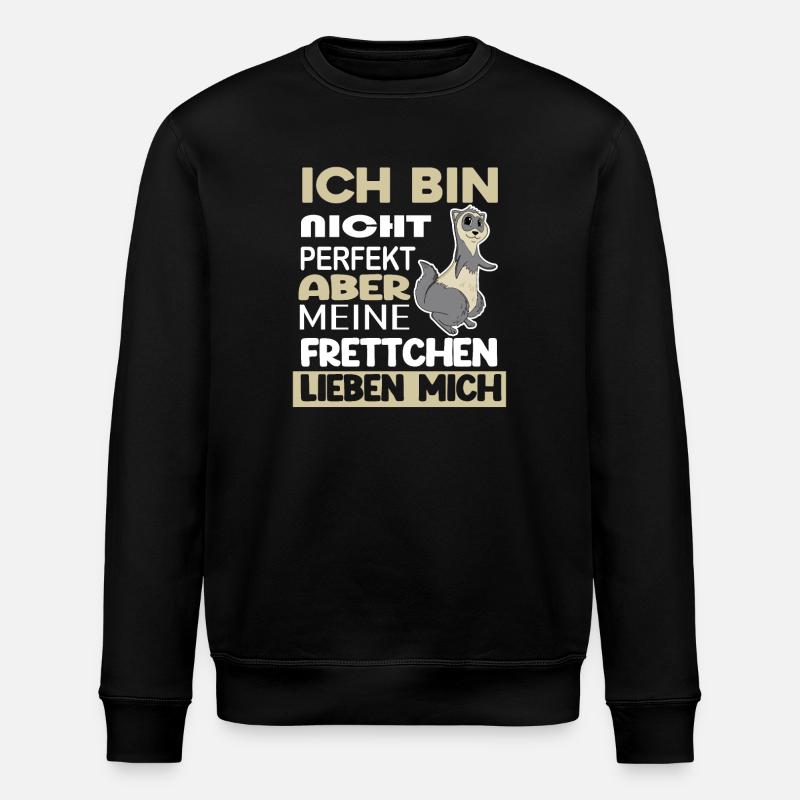 Frettchen - Stanley/Stella Unisex Bio-Sweatshirt ROLLER - Schwarz