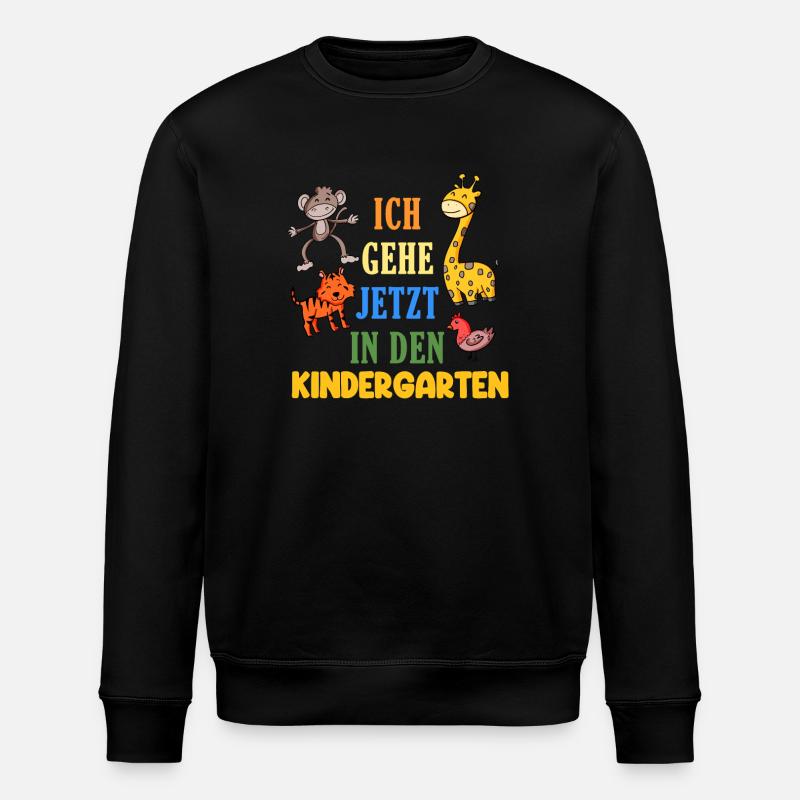 Kindergarten Zoo Tiere - Stanley/Stella Unisex Bio-Sweatshirt ROLLER - Schwarz