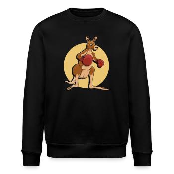 Känguru-Boxer - Stanley/Stella Unisex Bio-Sweatshirt ROLLER - Schwarz - Vorne - Nik (191cm)