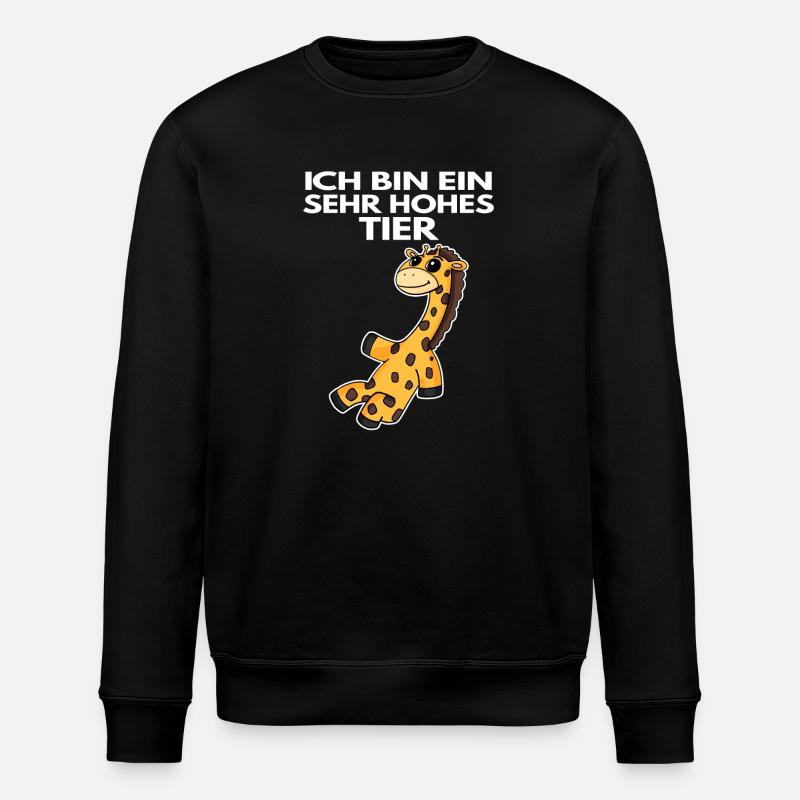 Teamleiter Giraffe - Stanley/Stella Unisex Bio-Sweatshirt ROLLER - Schwarz