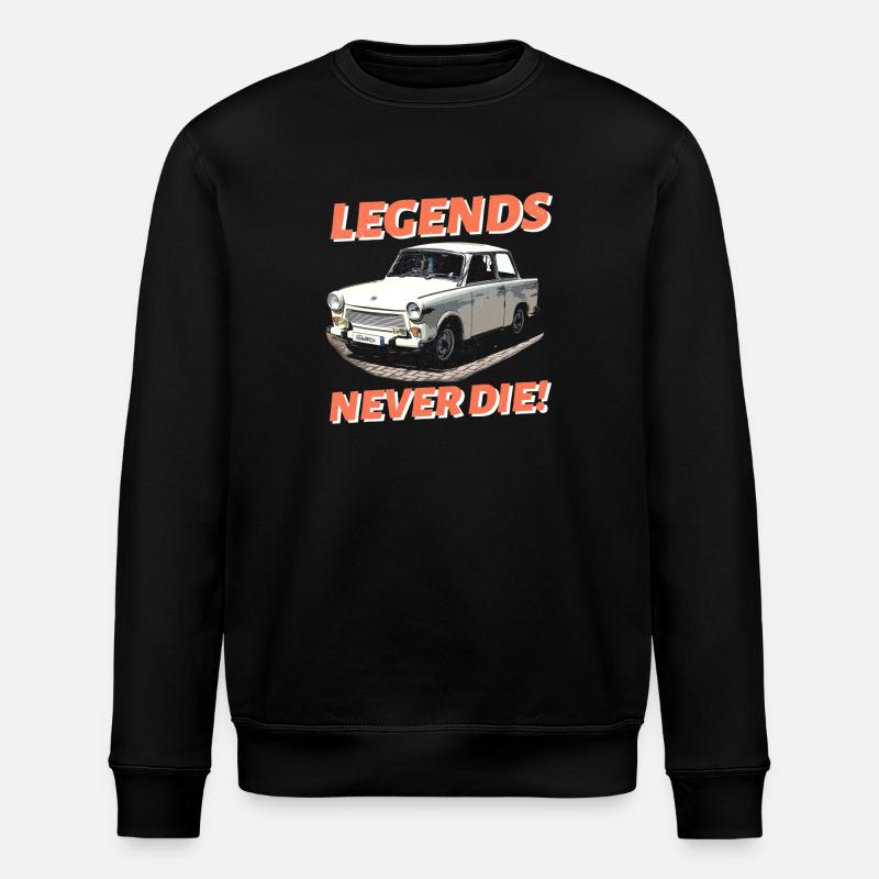 Legends never die - Stanley/Stella Unisex Bio-Sweatshirt ROLLER - Schwarz