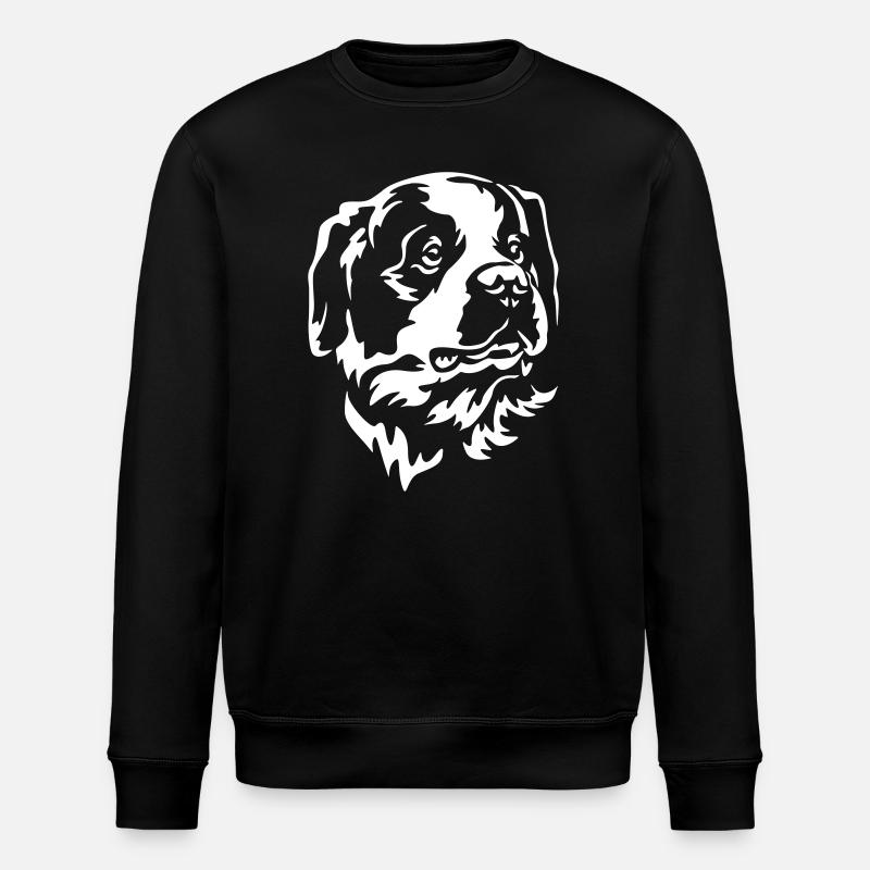 St. Bernard Head "Black Edition" - Stanley/Stella ROLLER Unisex Organic Sweatshirt - black