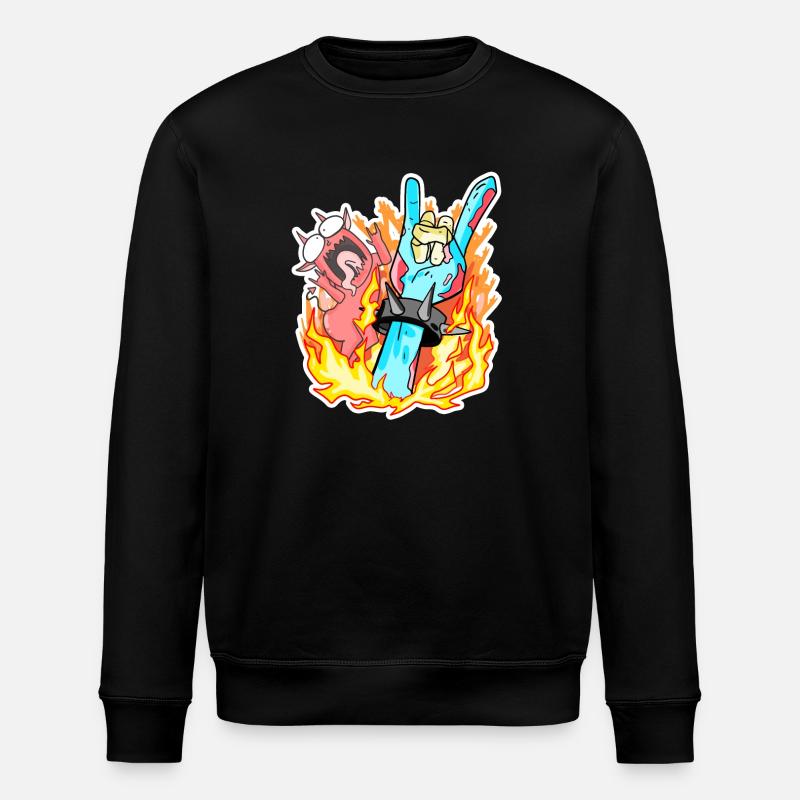 Zombie Hand Rocker - Stanley/Stella Unisex Bio-Sweatshirt ROLLER - Schwarz