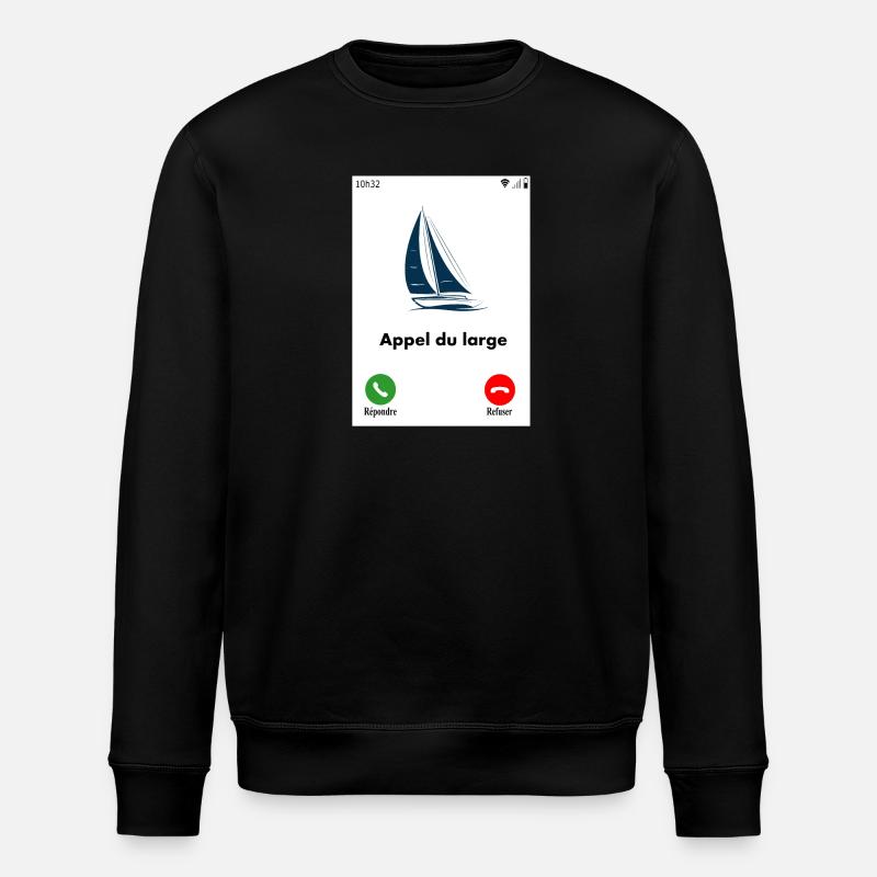 Appel du large - Sweat bio ROLLER Stanley/Stella Unisexe - noir