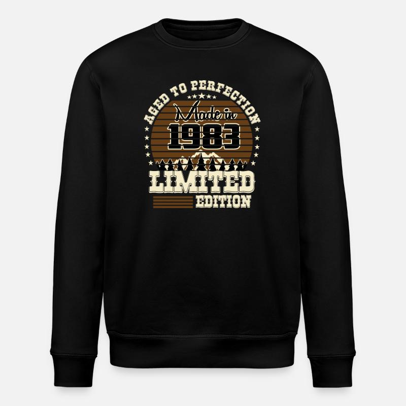 Édition limitée 1983 - Sweat bio ROLLER Stanley/Stella Unisexe - noir
