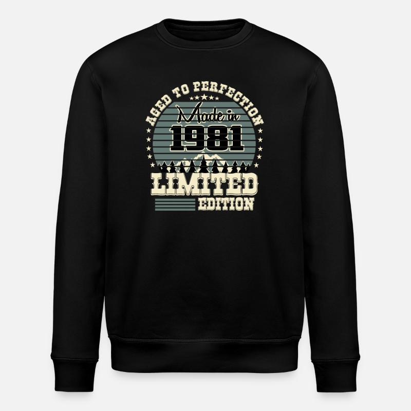 1981 Limited Edition - Stanley/Stella Unisex Bio-Sweatshirt ROLLER - Schwarz