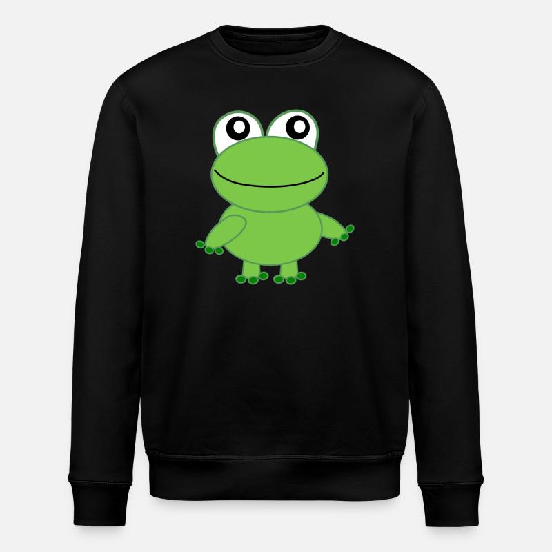 Frog - Stanley/Stella ROLLER Unisex Organic Sweatshirt - black