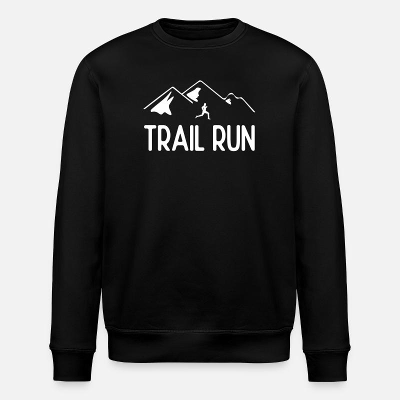 Trail Run - Stanley/Stella ROLLER Unisex Organic Sweatshirt - black