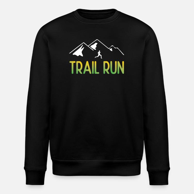 Trail Run - Stanley/Stella ROLLER Unisex Organic Sweatshirt - black