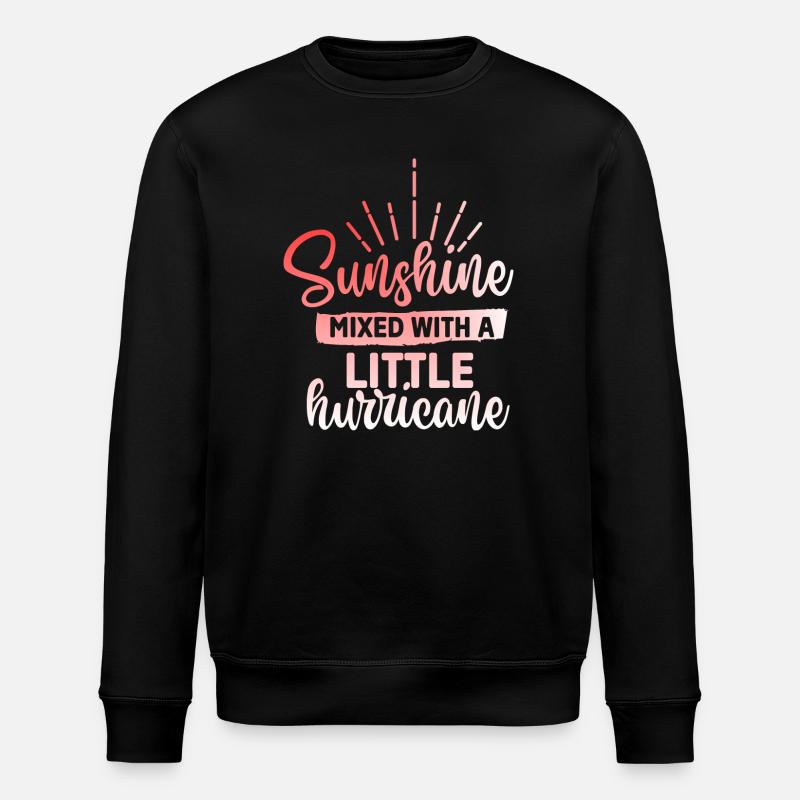 Sunshine mixed with a hurricane - Stanley/Stella ROLLER Unisex Organic Sweatshirt - black