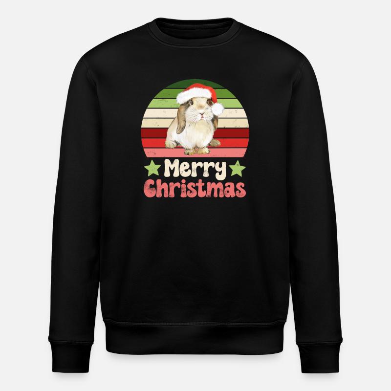 Lapin Lapin Noël - Sweat bio ROLLER Stanley/Stella Unisexe - noir