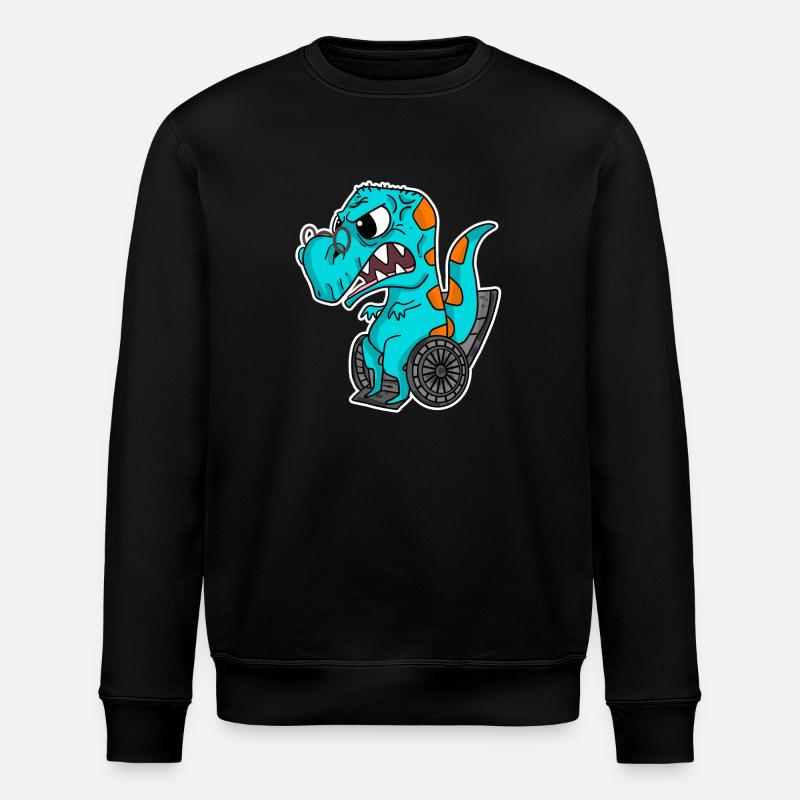 Alter Dinosaurier - Stanley/Stella Unisex Bio-Sweatshirt ROLLER - Schwarz