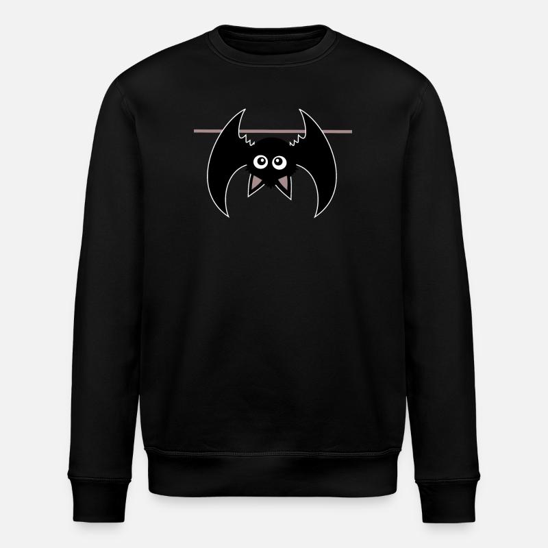 Halloween Fledermaus - Stanley/Stella Unisex Bio-Sweatshirt ROLLER - Schwarz
