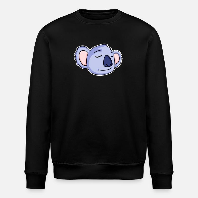 Koala Head Koalas - Stanley/Stella ROLLER Unisex Organic Sweatshirt - black