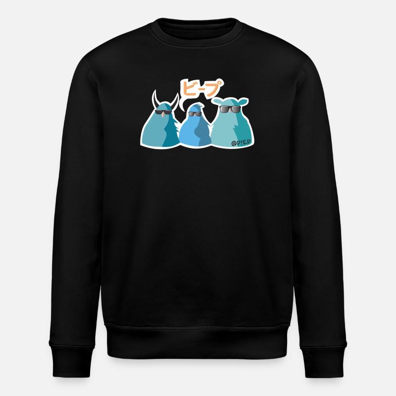 Japan Birds - Stanley/Stella Unisex Bio-Sweatshirt ROLLER - Schwarz