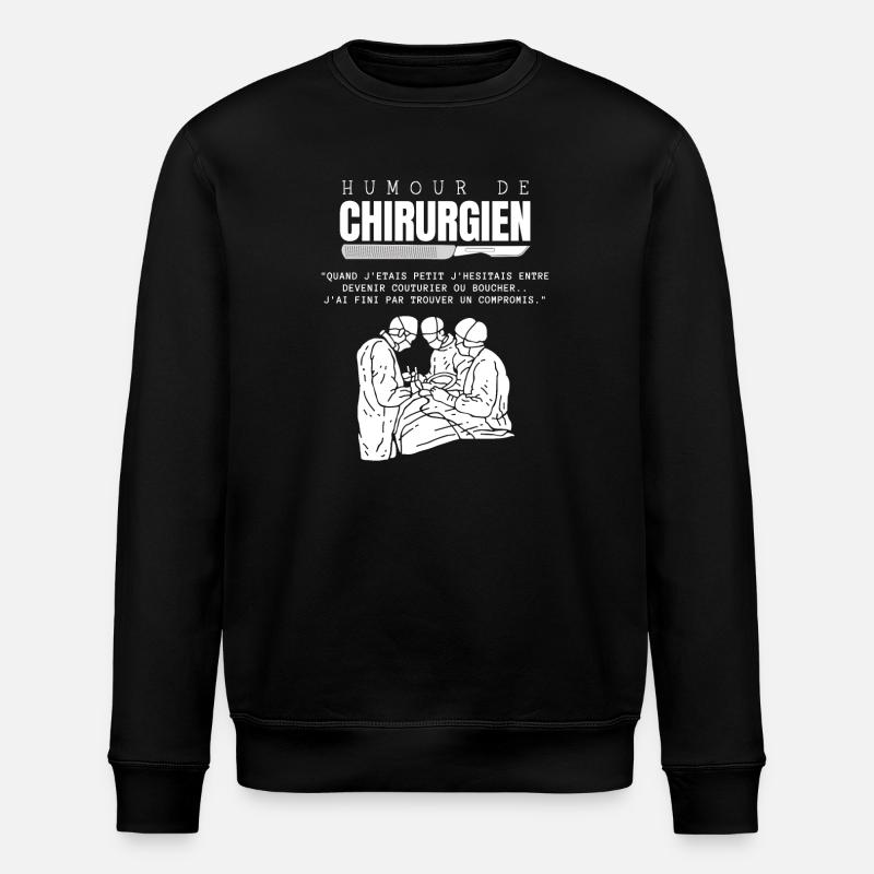 Humour de Chirurgien - Sweat bio ROLLER Stanley/Stella Unisexe - noir