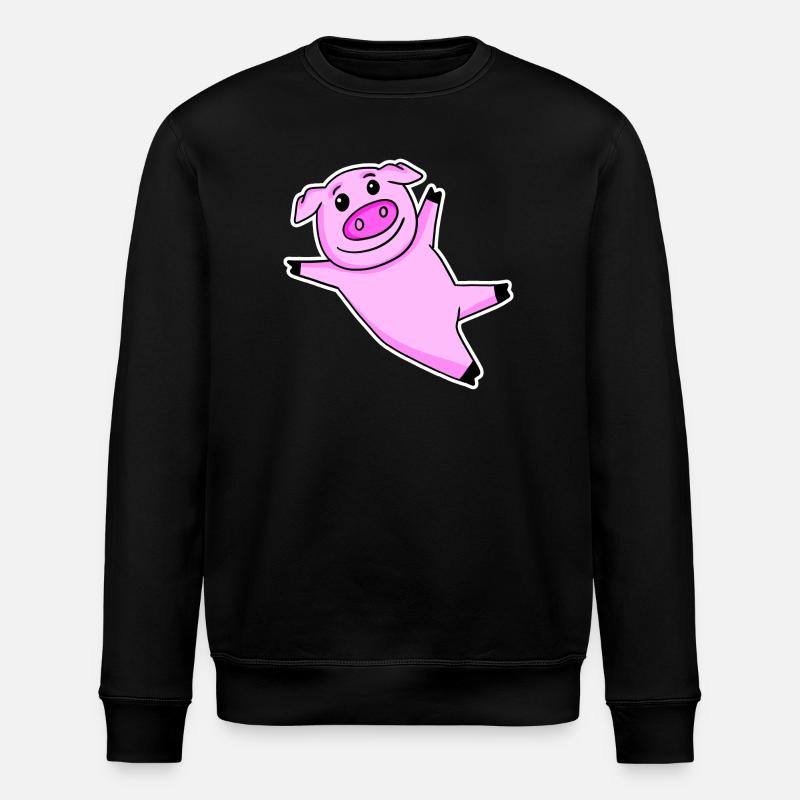 Cochon mignon - Sweat bio ROLLER Stanley/Stella Unisexe - noir
