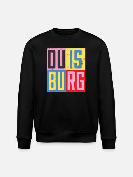 Duisburg City Design - Stanley/Stella ROLLER Unisex Organic Sweatshirt - black