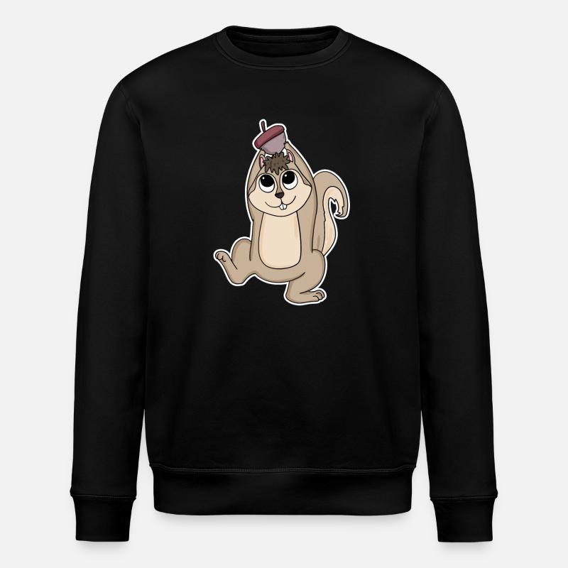 Écureuil - Sweat bio ROLLER Stanley/Stella Unisexe - noir