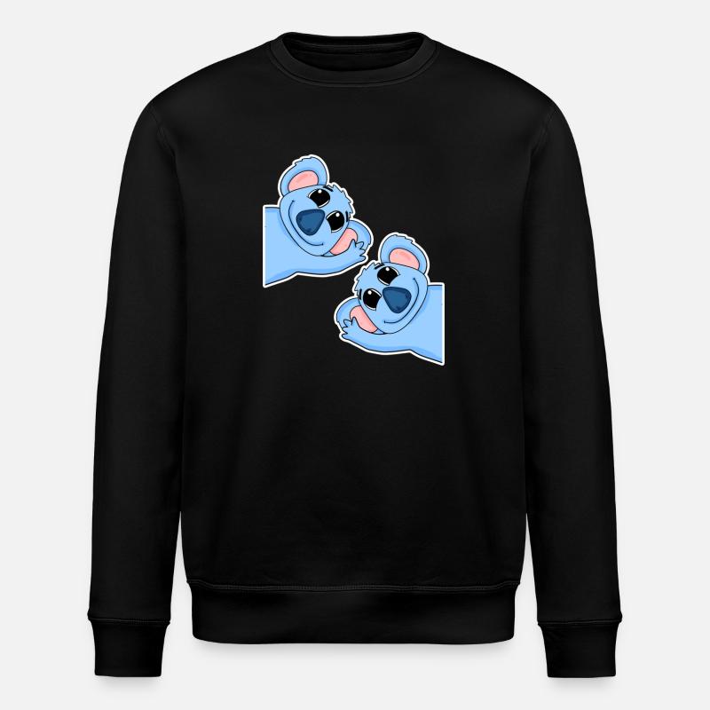 Koala Koalas - Stanley/Stella ROLLER Unisex Organic Sweatshirt - black