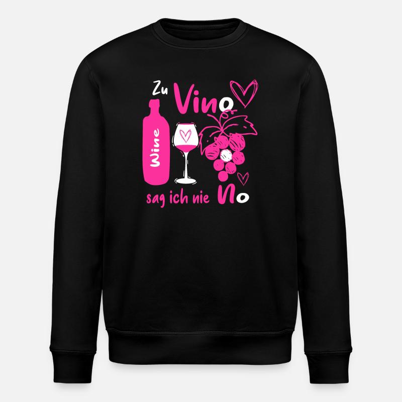 Wein Liebhaber - Stanley/Stella Unisex Bio-Sweatshirt ROLLER - Schwarz