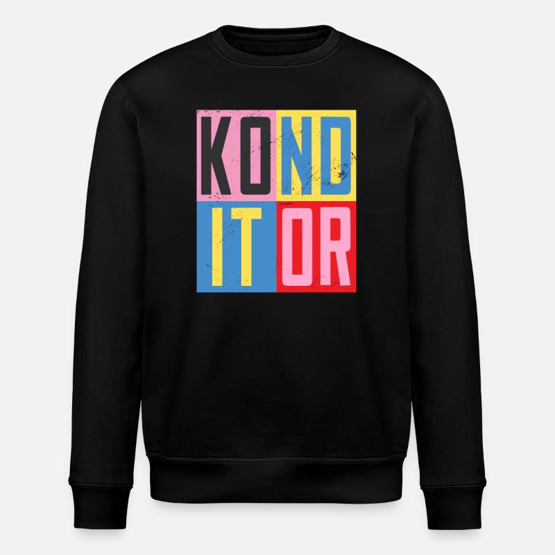 Konditor Design - Stanley/Stella Unisex Bio-Sweatshirt ROLLER - Schwarz