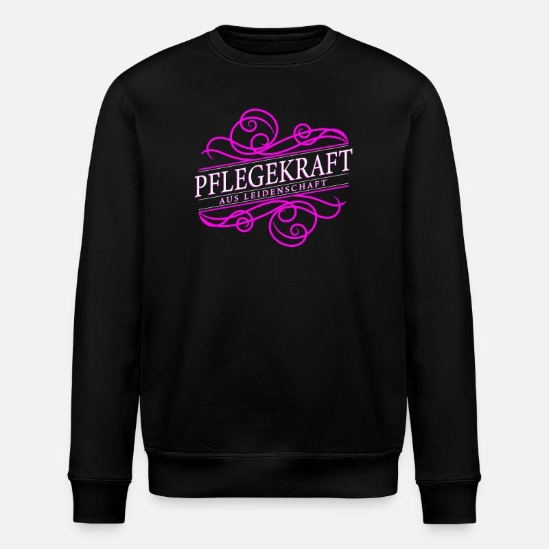 Pflegekraft aus Leidenschaft - Stanley/Stella Unisex Bio-Sweatshirt ROLLER - Schwarz