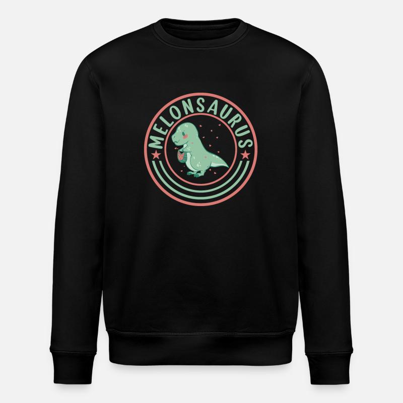 Pastèque pastèque végétarienne T Rex - Sweat bio ROLLER Stanley/Stella Unisexe - noir