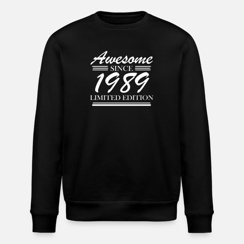 1989 - Né en 1989 - Sweat bio ROLLER Stanley/Stella Unisexe - noir