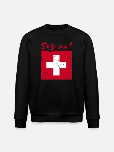 Dites non Suisse - Sweat bio ROLLER Stanley/Stella Unisexe - noir
