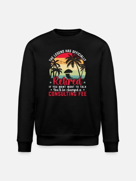 The legend is officially retired - Stanley/Stella ROLLER Unisex Organic Sweatshirt - black