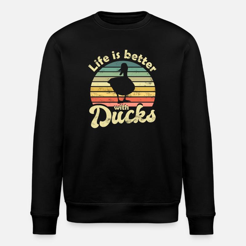Canards canards - Sweat bio ROLLER Stanley/Stella Unisexe - noir