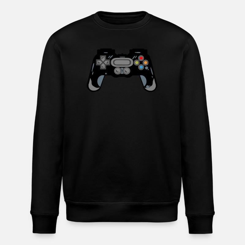 Silhouette de manette rétro - Sweat bio ROLLER Stanley/Stella Unisexe - noir