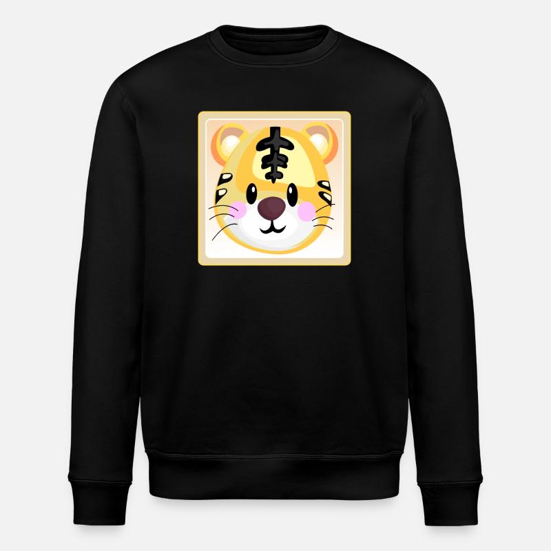 TIGER BABY KINDERGARTENKIND - Stanley/Stella Unisex Bio-Sweatshirt ROLLER - Schwarz