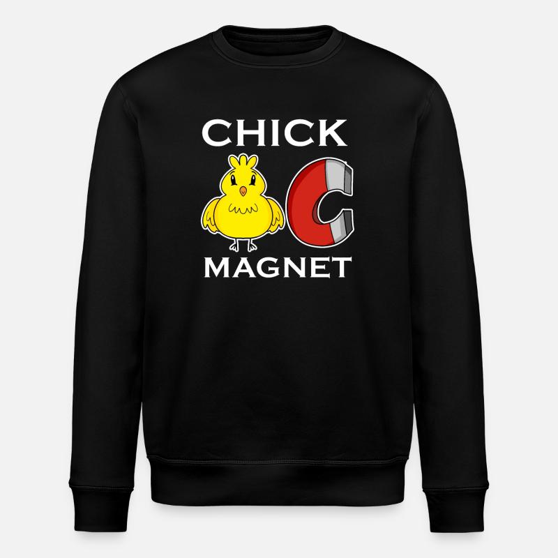 Chick Magnet - Stanley/Stella ROLLER Unisex Organic Sweatshirt - black