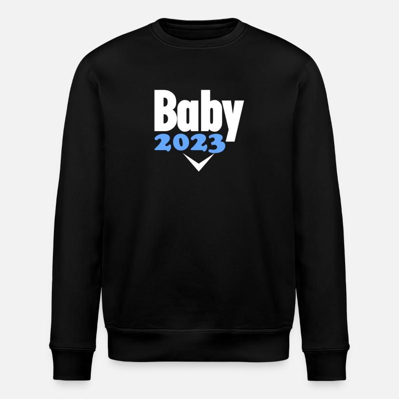 Schwangerschaft 2023 - Schwanger - Stanley/Stella Unisex Bio-Sweatshirt ROLLER - Schwarz