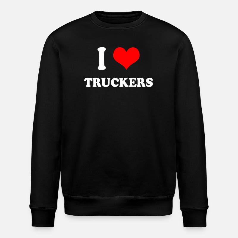 J'adore les camionneurs - Sweat bio ROLLER Stanley/Stella Unisexe - noir