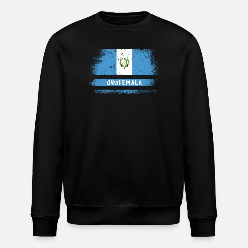 Guatemala Flagge - Stanley/Stella Unisex Bio-Sweatshirt ROLLER - Schwarz