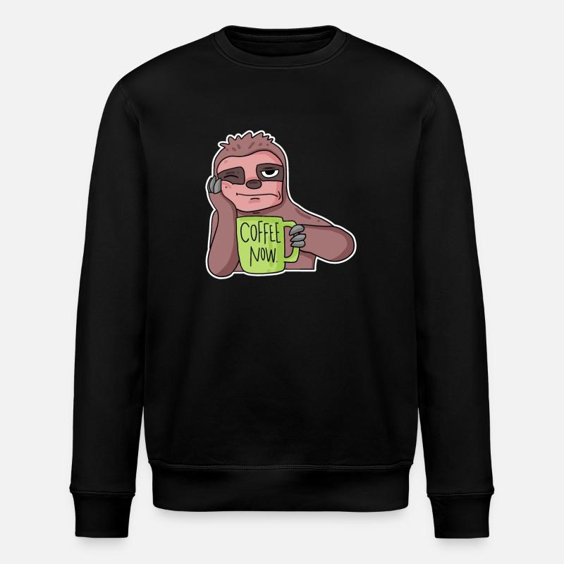 Employé paresseux - Sweat bio ROLLER Stanley/Stella Unisexe - noir