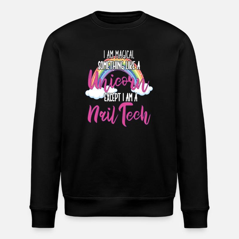 Ich Bin Etwas Magisches Nageltechniker - Stanley/Stella Unisex Bio-Sweatshirt ROLLER - Schwarz